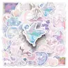 50 Pegatinas Coloridas de Sueño para Niñas, Pegatinas Dulces de Dibujos Animados Ins para Fundas de Teléfono DIY, Maletas y Cuadernos