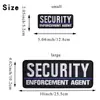 Velcro Transfronterizo Grande Personal de Seguridad Inglés Parche de Tela Bordado Insignia Decorativa Trasera Parche Transfronterizo