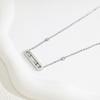 Collar de circonitas de lujo ligero y superbrillante, cadena de clavícula de acero de titanio para mujer, no se decolora, fábrica de novias al por mayor