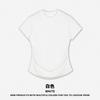 DE Ropa de Mujer 2025 Verano Marca Chao Spice Girls Camiseta Plisada para Mujer 280G Lavada Ajuste Delgado Cuello Redondo Delgado Chaqueta Moda para Mujer