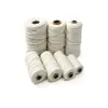 Corda de algodão fina feita sob medida do fabricante, corda trançada artesanal off-white para atacado para tapeçarias DIY, decorações de bolsas e cordão de algodão