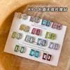 Accesorios rectangulares de pedrería K9 premium para decoración de uñas, pedrería grande brillante popular sin base, decoraciones de pedrería tipo caramelo de hielo para uñas