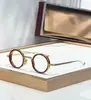 Rigon Moda Europea y Americana Nuevo Metal Marco Redondo Pequeño Punk Marco Liso Personalizado Retro Jmm Marco de Lentes Ópticos