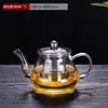 Juego de Tetera de Vidrio al por Mayor para el Hogar Resistente a Altas Temperaturas Engrosado Gran Capacidad Juego de Té Hervidor de Agua Filtro Tetera para Infusión