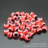 Ojos de Resina de Color Mixto Cuentas Ojo de Pez Cuentas Sueltas Cuentas Rayadas DIY Cuentas Redondas Ojo de Pez Cuentas para Hilo Cuentas Ojo de Pez