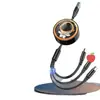 Cabo de Dados de Carregamento Rápido, Cabo de Carregamento Rápido Um para Três, Cabo de Carregamento Três em Um Adequado para Celulares Apple e Android, Atacado