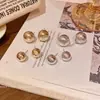 Pendientes Minimalistas de Perla Esférica Irregular para Mujer Diseño de Nicho Pendientes de Alta Gama Pendientes de Moda para Viajero al Trabajo Venta al por Mayor