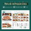 Menu de pedido de verificação única restaurante de hot pot loja de churrasco folheto publicitário dobrável pôster colorido impressão personalizada
