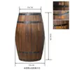 Barril de Vino Decorativo Barril de Roble Madera Anticorrosión Barril de Vino Tinto Boda Exposición Bar Accesorios de Fotografía Barril de Cerveza Vino