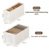 Caixa organizadora multifuncional de tecido Oxford para roupas - perfeita para organizar peças de vestuário domésticas em gavetas.