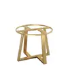 Novo Suporte de Perna de Mesa Redonda de Ardósia de Vidro Estrutura de Ferro Mármore Perna de Mesa Elevada Mesa de Centro Redonda Pequena Mesa de Jantar