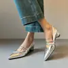 Zapatos de tacón de cuña con punta para mujer en color nude, con 9 cm de aumento de altura interna, tira cruzada, suaves y elegantes, para ir al trabajo y uso profesional