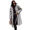 Outwear Feminino Amazon [Lista de Compras Manual] Outwear de Lã Longo com Capuz Quente Outono e Inverno Amazon