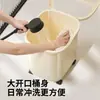Cubo para Pies An Zhen Ya para el Hogar con Ruedas Cubo para Lavar Pies Extrafíble Gran Capacidad Otoño e Invierno Conservación de la Salud Conservación del Calor Masaje Cubo para Pies