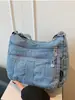 2026 Moda Bolso de Hombro Único de Mezclilla para Viajar Gran Capacidad Nuevo Casual Moda Versátil Retro Salida Bolso Cruzado