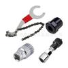 Conjunto de Ferramentas para Reparo de Bicicleta, Cortador de Corrente para Reparo de Bicicleta de Montanha, Acessórios para Remoção do Eixo Central do Cassete de Bicicleta