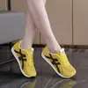 G9007 Novos Sapatos de Malha Femininos Primavera Novos Tênis Esportivos Comércio Exterior Sapatos Brancos Atacado Transfronteiriço Respirável Moderno Sola Grossa