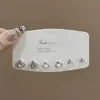 Pendientes de Plata de Ley S925 con Perlas de Imitación de Gama Alta para Mujer, Pendientes de Diseño Nicho, Pinzas para Orejas y Accesorios para Orejas Versátiles y Elegantes