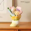 Ramo de tulipanes, decoración de mesa de resina, regalo para el Día del Maestro, arreglo floral para vinoteca, maceta de suculentas para mamá