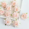 Accesorios de Cabeza de Flor Rosa Rocío Y Flor Artificial DIY Tela de Seda Tocado Gota de Agua Borde Rizado Accesorios para Diadema de Flor Rosa