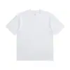 Al por mayor 32 Hilos Dobles 250g Camiseta 100% Algodón para Hombre, Versátil de Verano Pesada Manga Corta Color Sólido Holgada Camiseta de Algodón Peinado