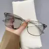 Gafas Planas Anti Luz Azul para Hombre, Protección Ocular de Alta Definición para Mujer, Armazones de Gafas de Medio Marco al por Mayor