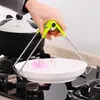 Clipe Criativo e Prático de Aço Inoxidável para Tigela, Clipe de Prato, Clipe de Tigela Antiescaldante e Antiderrapante, Clipe de Prato de Cozinha, Caixa Colorida