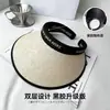 Novo Chapéu de Palha Verão Feminino Proteção Solar Anti-UV Top Vazio Chapéu de Proteção Solar Aba Larga Proteção Solar Rosto Chapéu para Ciclismo ao Ar Livre