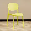 Silla de Plástico Nórdica de Moda para Uso en el Hogar con Respaldo Grueso, Silla de Comedor, Silla de Estudio para Computadora, Taburete de Oficina para Reuniones y Capacitación