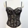 Sujetador Camisola Sexy con Diseño Jacquard de Encaje, Nuevo Estilo Transfronterizo para Mujer, Hermoso Diseño de Espalda, Sujetador Adelgazante con Ballenas