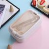 Lancheira para estudantes transfronteiriços, caixa de almoço para funcionários de escritório, lancheira de plástico selada de camada única, estilo japonês, lancheira portátil para forno de micro-ondas