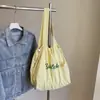 Bolso Nuevo con Estampado de Letras 2026 para Mujer, Bolso de Hombro de Nylon de Gran Capacidad, Bolso Tote con Cordón Casual y Versátil para el Trabajo