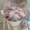 Papel de Presente Xadrez em Couro Retrô Papel de Presente Floral Estilo Coreano Buquês de Flores Materiais de Arte Floral Embalagem para Caixa de Presente Em Estoque Atacado