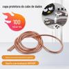 Cabo de Dados para Celular Galvanizado Personalizado Manga Protetora Tubo de Cabo Plano Tubo Protetor de Mola Tubo de Cabo Flexível Tubo Protetor USB Pescoço de Ganso