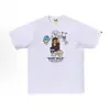 Suministro mayorista transfronterizo Chaopai de comercio exterior a 260g éxito de ventas BAPE cabeza de simio tiburón camiseta de manga corta 21