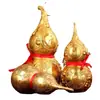 Ocho Diagramas Calabaza de Latón Auspiciosa y Ruyi Decoración Abierta Hueca Calabaza de Cobre Decoración para Sala de Estar Dormitorio Oficina Adornos