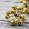 Decoração Guirlanda de Natal 11 Cabeças Espuma Polvilhada Simulação Fruta Vermelha Frutos Vermelhos Pingente Árvore de Natal Direto da Fábrica