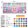 Guangna 155 Bolígrafos Neón 24 Colores Álbum de Fotos Bolígrafos Metálicos Gel que Cambia de Color Flash Fluorescente Bolígrafos para Diario Bolígrafos de Gel