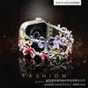 Adecuado para Correa de Apple Watch Pulsera de Flores y Mariposas Pintura al Óleo Colorida Correa de Reloj iWatch S10 S11 Samsung Huawei