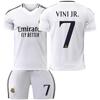 2425 Jersey del Real Madrid Local Infantil Adulto Uniforme de Fútbol Traje No.9 Mbappe Uniforme de Fútbol Jersey Transfronterizo