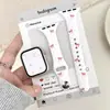Correa de Reloj de Silicona con Lunares y Lazo Pequeño Adecuada para Apple Watch 1-12/Ultra3