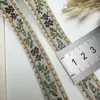 Cinta tejida floral colorida estilo étnico encaje bordado falda Lolita decoración Hanfu accesorios hechos a mano DIY