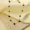 Colar de Pedras Naturais Irregulares com Contas Feminino Novo Design de Luxo Acessível Nicho High-End Corrente para Clavícula Colar Simples Retrô