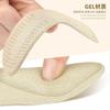 Almofada de calcanhar com arco dois em um GEL autoadesiva invisível antiderrapante com partículas massagem absorção de choque suporte para arco palmilha ortopédica