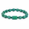 Pulsera con Separadores de Cuentas Turquesas para Hombres, Pulsera Versátil y de Moda para el Día a Día de las Mujeres, Accesorios Hip-Hop Sencillos Personalizados