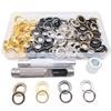 100 conjuntos de 12mm4 cores lona de tecido para toldo fivela de metal ilhós de ar ilhós de cobre ferramenta ilhós de ar fivela de olho de galinha conjunto