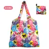 Bolsa de Tote de Compras Floral Grande de 190t en Stock de Gran Venta, Bolsa de Poliéster al por Mayor, Bolsa Plegable, Bolsa de Regalo Promocional