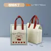 Bolsa Isolante Descartável Não Tecido para Levar Chá com Leite Café Bebida Sacola de Embalagem Bolsa Isolante Impressão de Logotipo Pronta Entrega Atacado