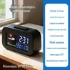 Medidor Eletrônico de Temperatura e Umidade, Termômetro Preciso, Despertador, Detector Higrômetro Seco para Quarto de Bebê em Casa, Termômetro para Carro