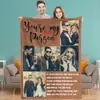 Manta personalizada con collage de fotos texto manta de franela regalo familiar de pareja amigo venta al por mayor de fábrica